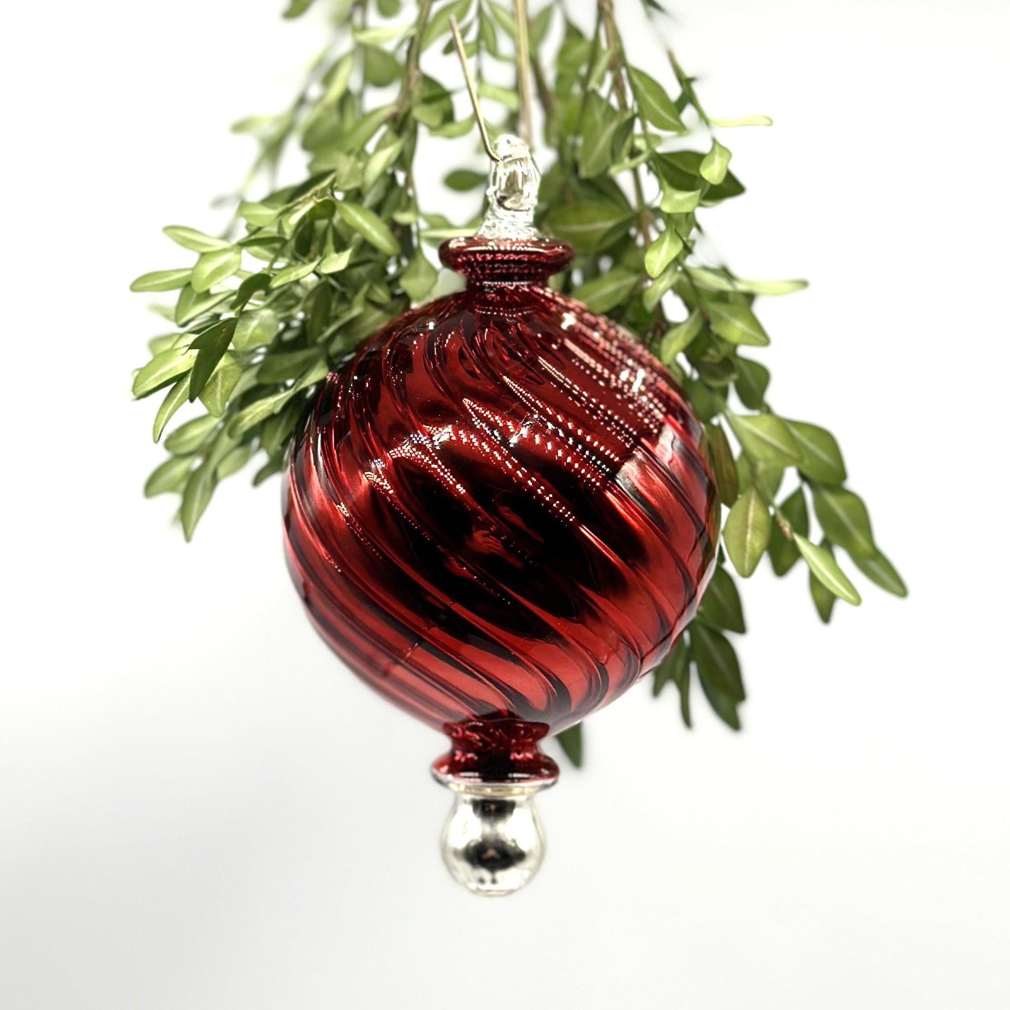 Swirl Glass Sphere
